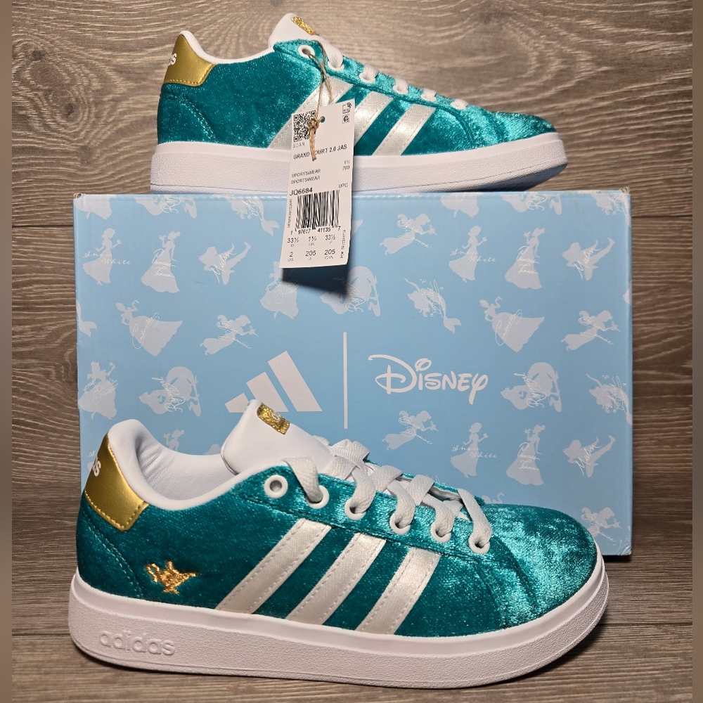Adidas X Disney Princess Jasmine Grand Court 2.0 Sneaker Girls Sizes New In Box